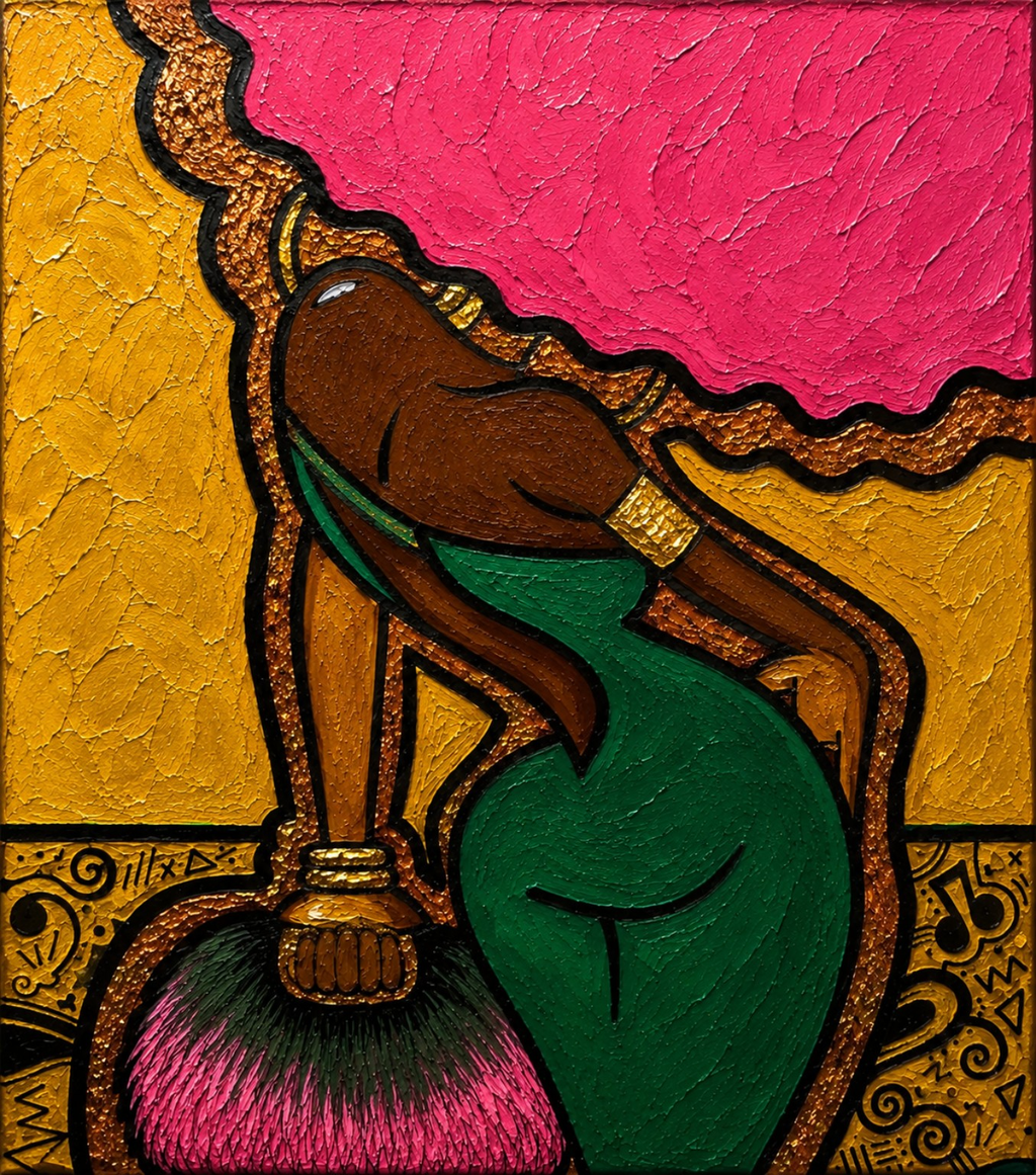 She Ready, colorful contemporary artwork by Dani Becca from the Stories in Color collection.