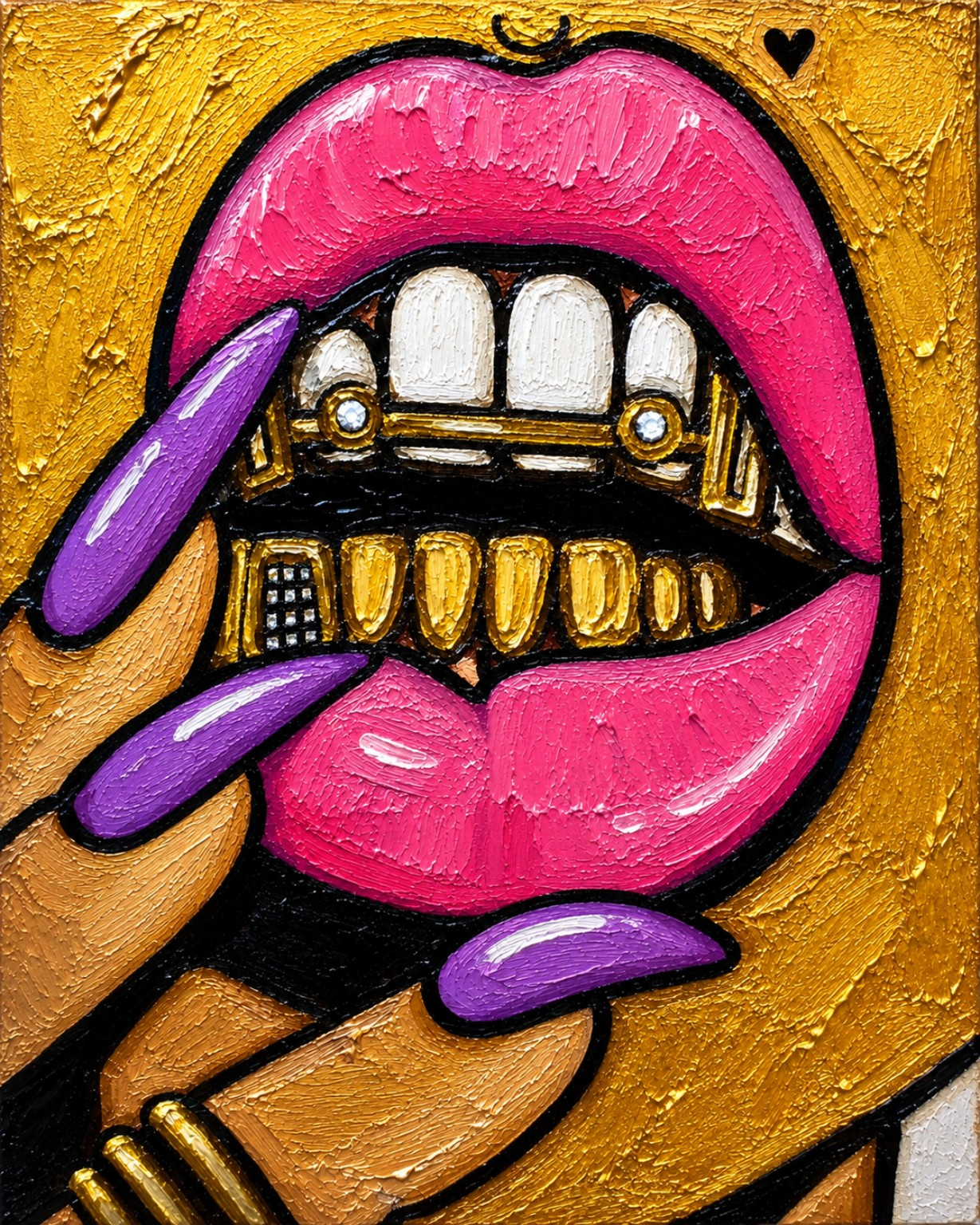 Her, colorful contemporary artwork by Dani Becca from the Stories in Color collection.